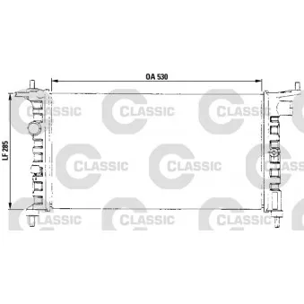 Radiateur, refroidissement du moteur VALEO 231013