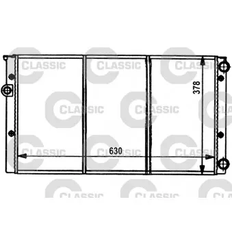 Radiateur, refroidissement du moteur VALEO 231032