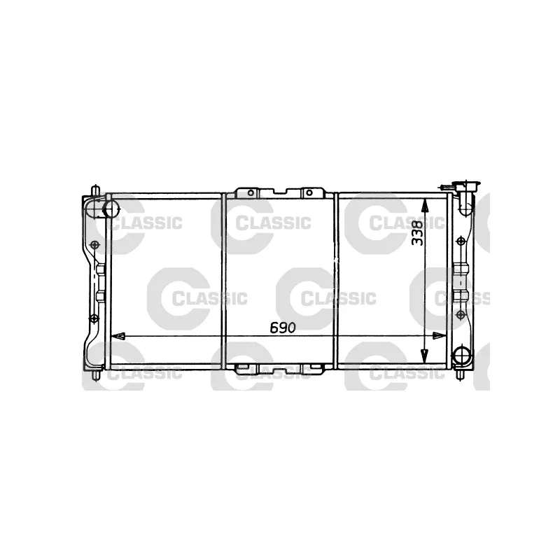 Radiateur, refroidissement du moteur VALEO 231073