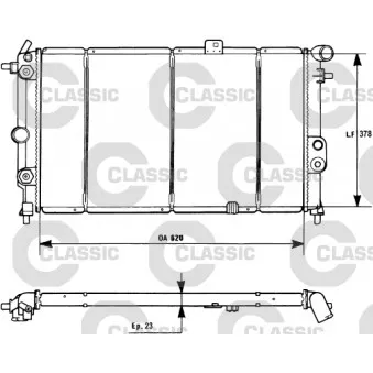 Radiateur, refroidissement du moteur VALEO 231175