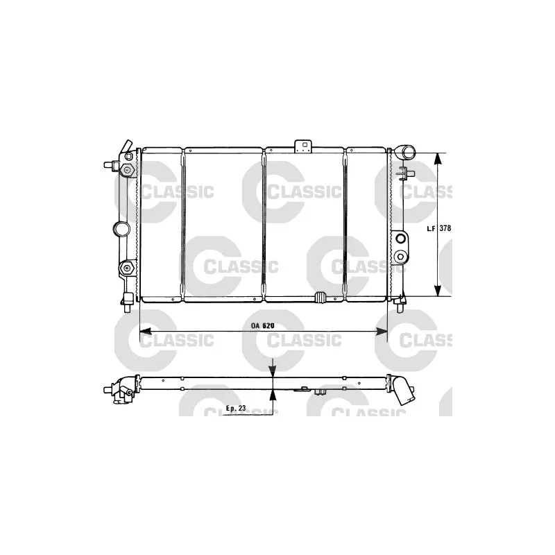 Radiateur, refroidissement du moteur VALEO 231175