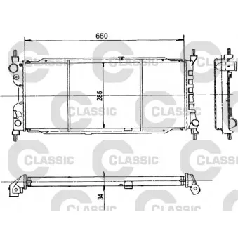 Radiateur, refroidissement du moteur VALEO 231179