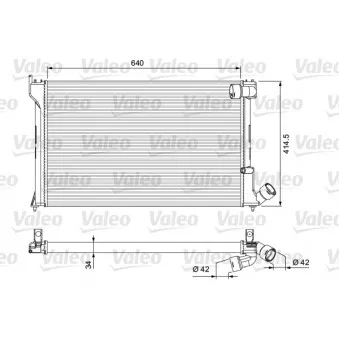 Radiateur, refroidissement du moteur VALEO 231289