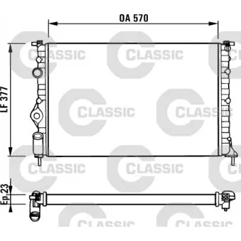 Radiateur, refroidissement du moteur VALEO 231379