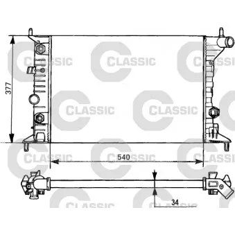 Radiateur, refroidissement du moteur VALEO 231393