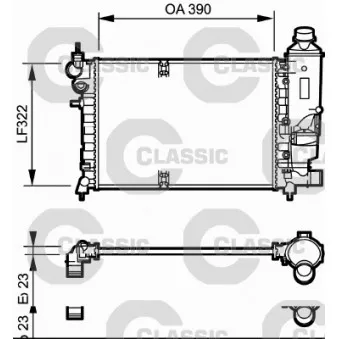 Radiateur, refroidissement du moteur VALEO 231528