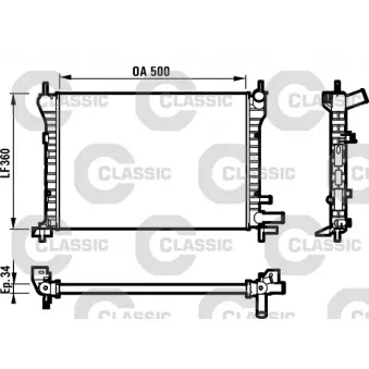 Radiateur, refroidissement du moteur VALEO 231617