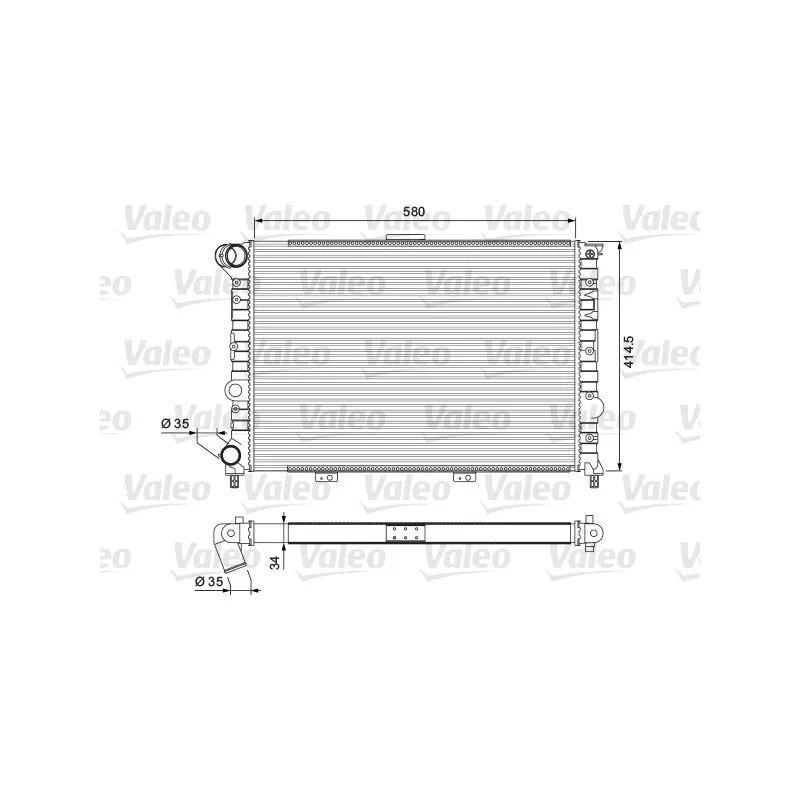 Radiateur, refroidissement du moteur VALEO 232012