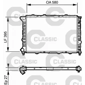 Radiateur, refroidissement du moteur VALEO 232013