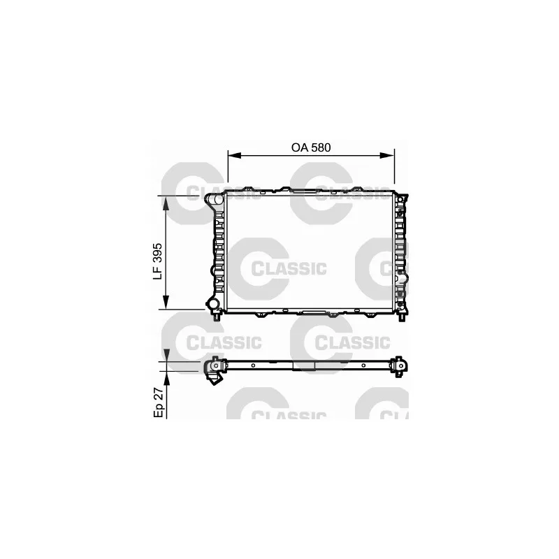 Radiateur, refroidissement du moteur VALEO 232013