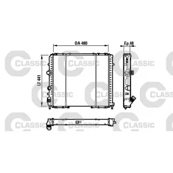 Radiateur, refroidissement du moteur VALEO 232072