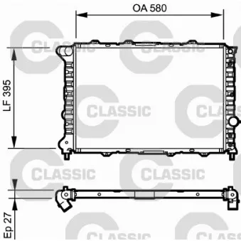 Radiateur, refroidissement du moteur VALEO 232248