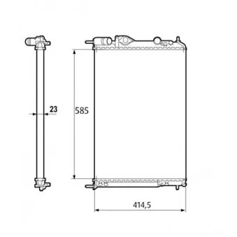 Radiateur, refroidissement du moteur VALEO 232316