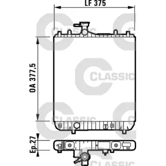 Radiateur, refroidissement du moteur VALEO 232719