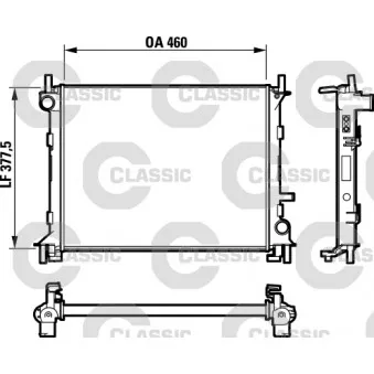 Radiateur, refroidissement du moteur VALEO 232731