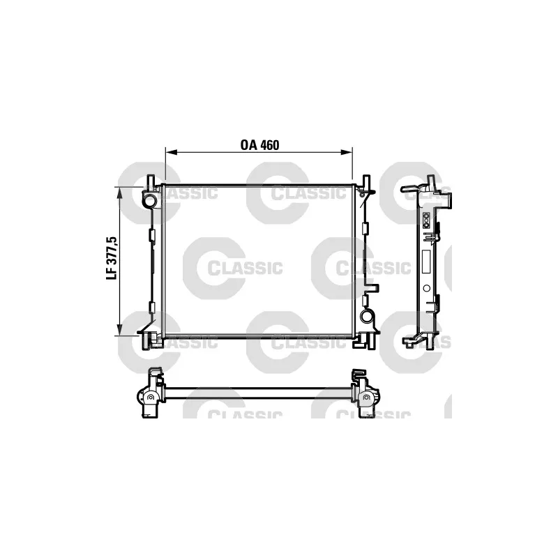 Radiateur, refroidissement du moteur VALEO 232731