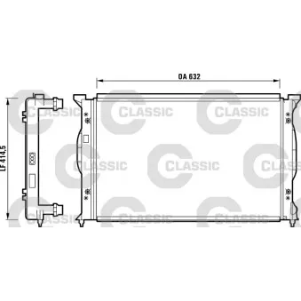 Radiateur, refroidissement du moteur VALEO 232839