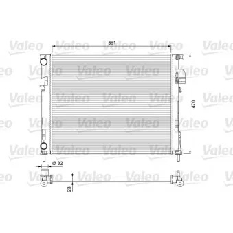 Radiateur, refroidissement du moteur VALEO 232853