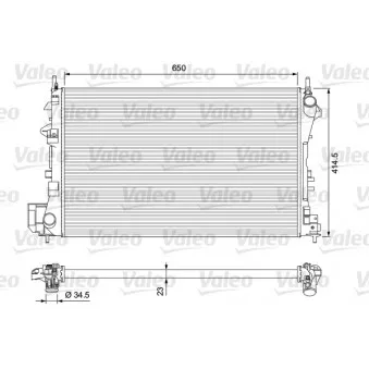 Radiateur, refroidissement du moteur VALEO 232879