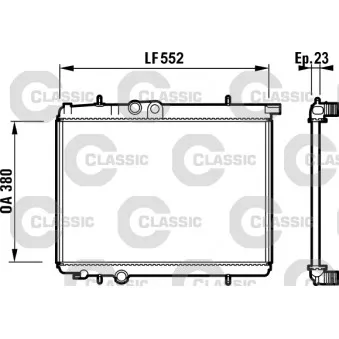 Radiateur, refroidissement du moteur VALEO 232886