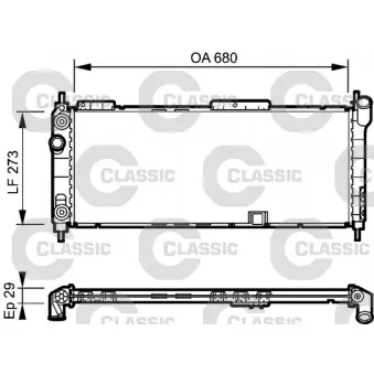 Radiateur, refroidissement du moteur VALEO 234271