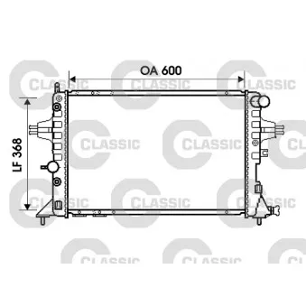 Radiateur, refroidissement du moteur VALEO 234388