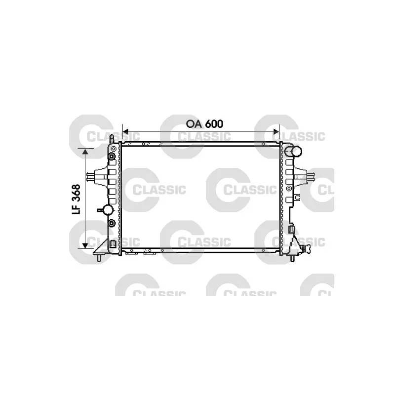 Radiateur, refroidissement du moteur VALEO 234388