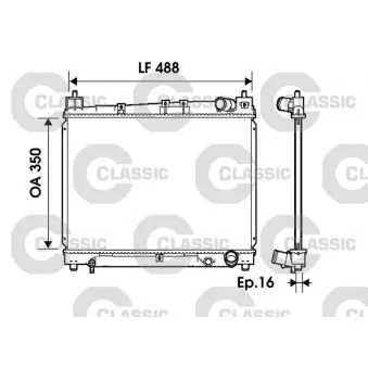 Radiateur, refroidissement du moteur VALEO 234840