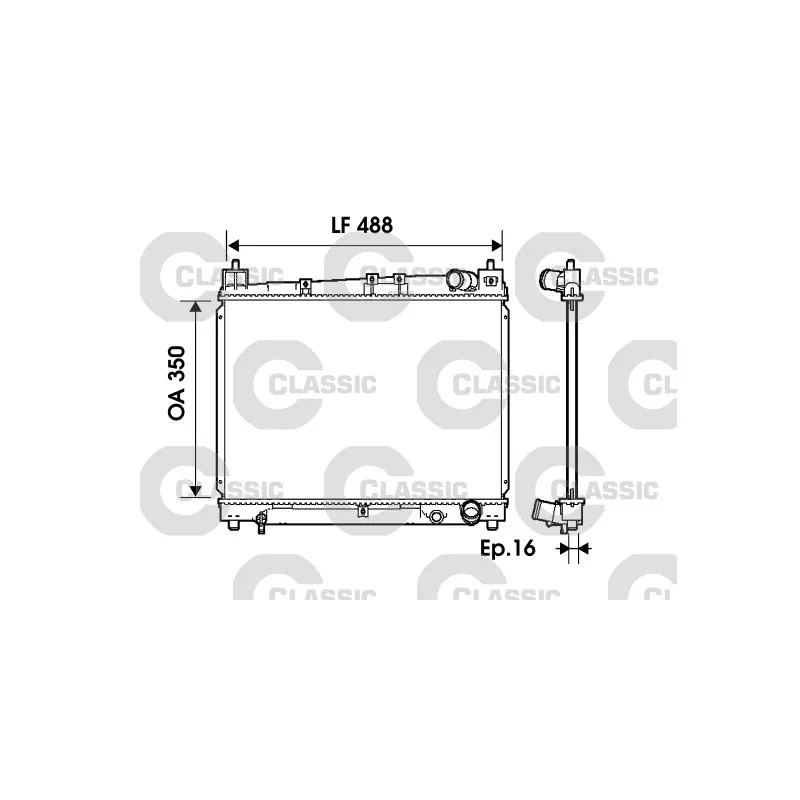 Radiateur, refroidissement du moteur VALEO 234840