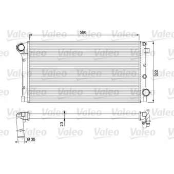 Radiateur, refroidissement du moteur VALEO 234924