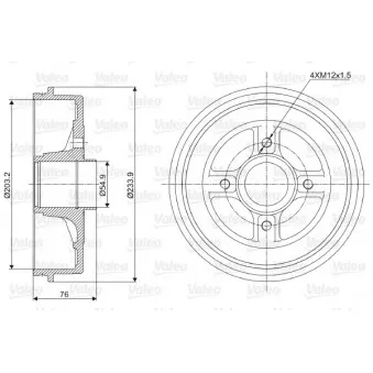 Tambour de frein VALEO