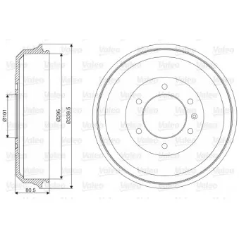 Tambour de frein VALEO