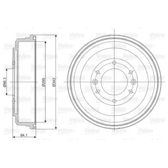 Tambour de frein VALEO 237056