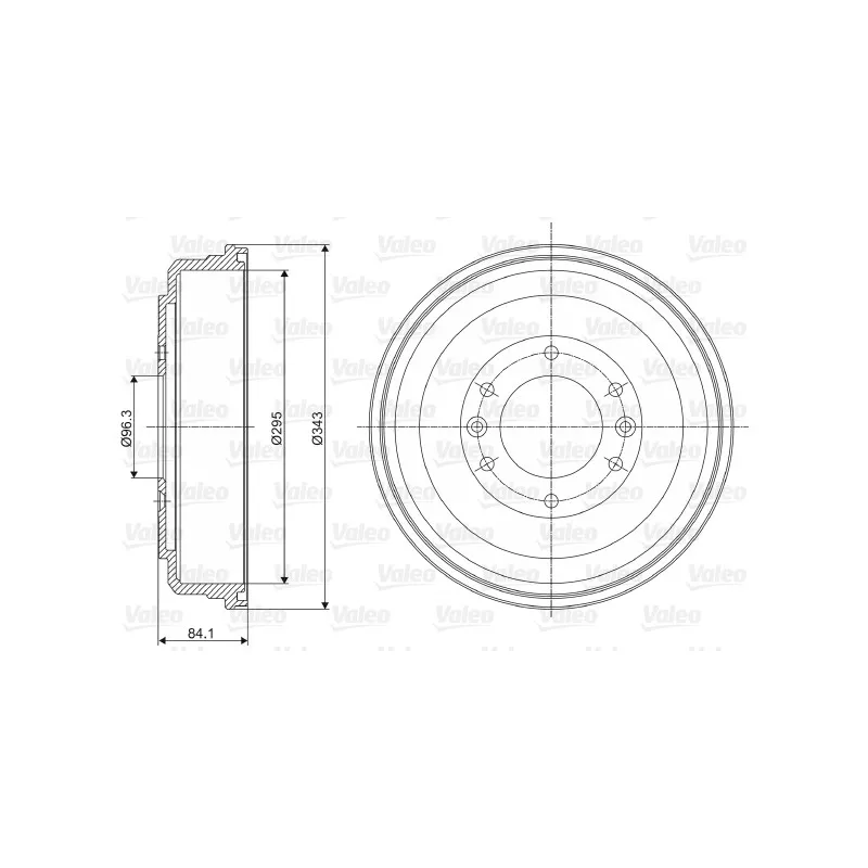 Tambour de frein VALEO 237056