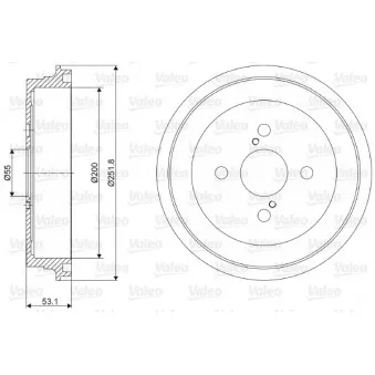 Tambour de frein VALEO 237057