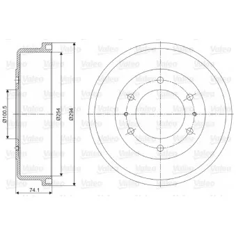 Tambour de frein VALEO 237065