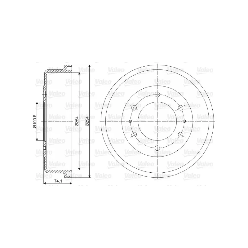 Tambour de frein VALEO 237065