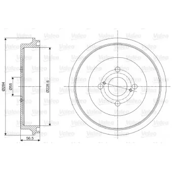 Tambour de frein VALEO 237083