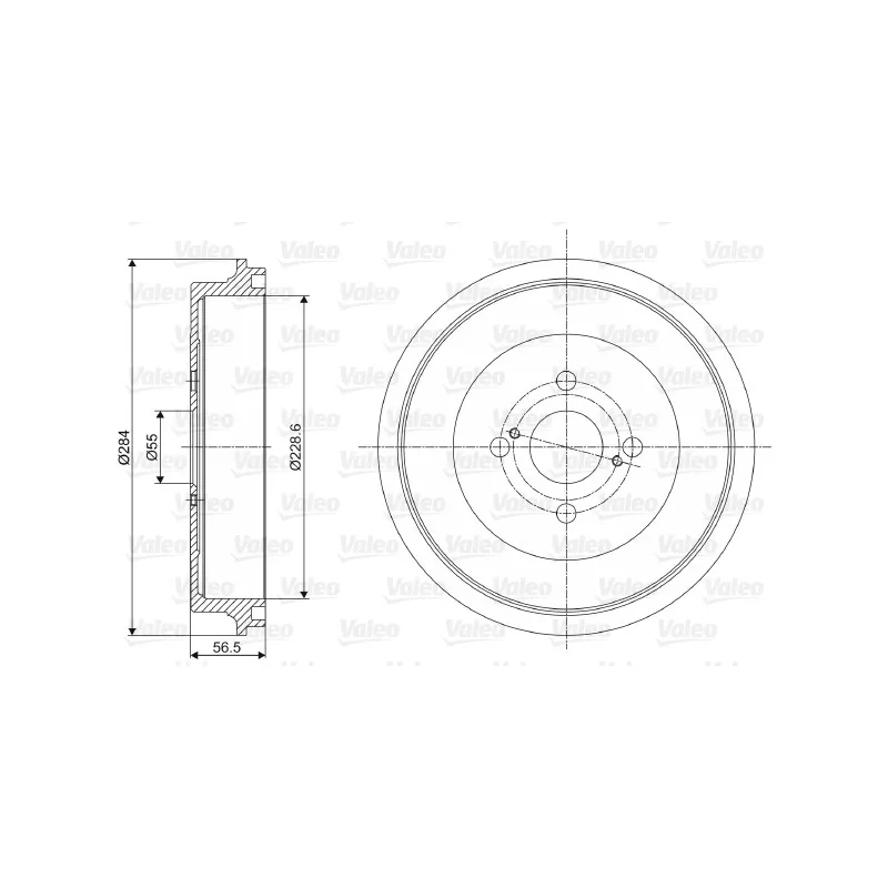 Tambour de frein VALEO 237083