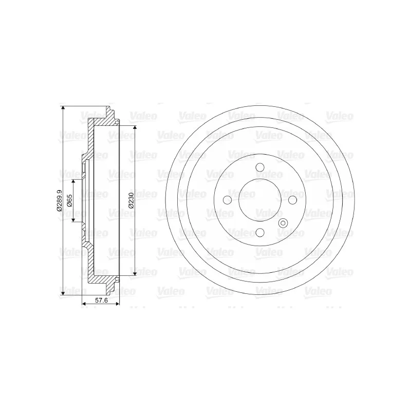 Tambour de frein VALEO 237113