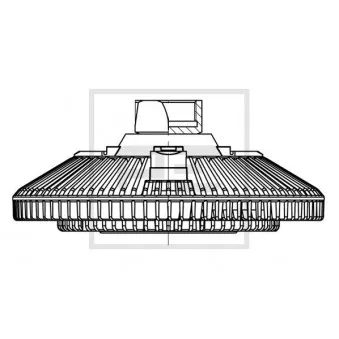 Embrayage, ventilateur de radiateur PE Automotive 250.156-00A