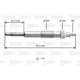 Bougie de préchauffage VALEO 345106