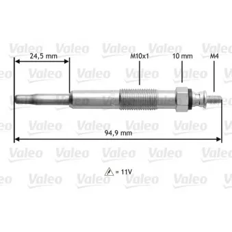 Bougie de préchauffage VALEO 345110