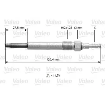 Bougie de préchauffage VALEO 345146