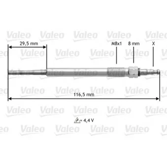 Bougie de préchauffage VALEO 345147