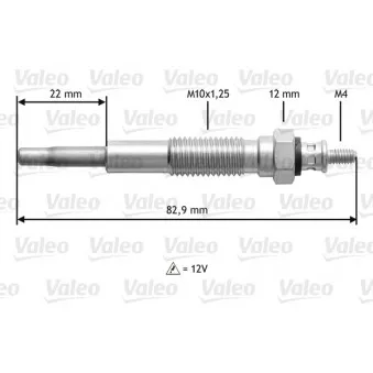 Bougie de préchauffage VALEO 345148