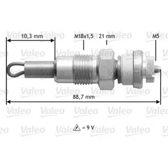 Bougie de préchauffage VALEO 345156