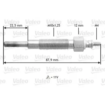 Bougie de préchauffage VALEO 345157