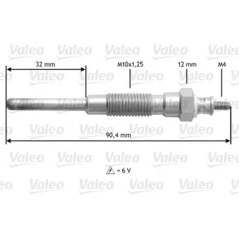 Bougie de préchauffage VALEO 345158