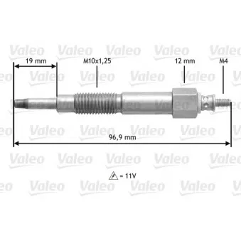 Bougie de préchauffage VALEO 345161